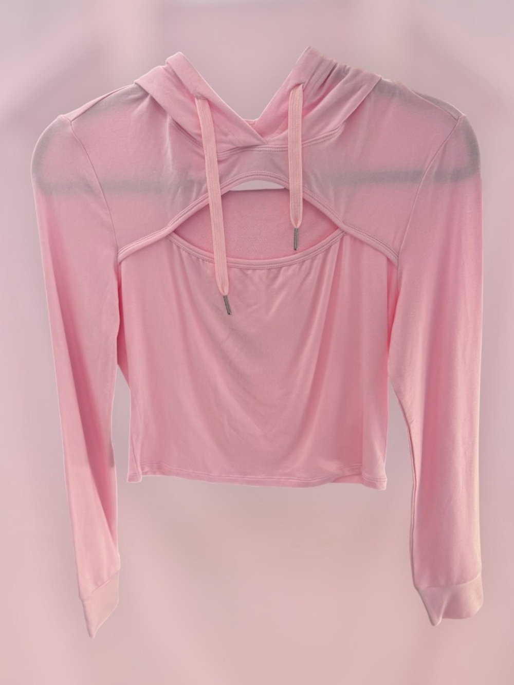 NWT Halara hooded top with cutout front